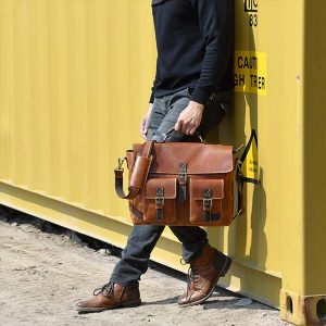 leather laptop briefcase